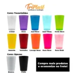 Kit 60 Copos Usual Drink Acrílico (caldereta)