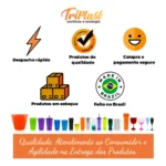 Kit 60 Copos Usual Drink Acrílico (caldereta)