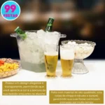 Kit 60 Copo Tulipa P/ Chopp Cerveja Acrílico 220ml Incolor