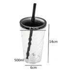 Kit 20 Copos Twister 500ml + 20 Baldes Pipoca 1,5l - Cinema Cor Preto