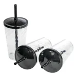 Kit 20 Copos Twister 500ml + 20 Baldes Pipoca 1,5l - Cinema Cor Preto