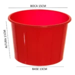 Kit 20 Copos Twister 500ml + 20 Baldes Pipoca 1,5l - Cinema Cor Vermelho