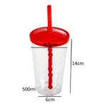 Kit 20 Copos Twister 500ml + 20 Baldes Pipoca 1,5l - Cinema Cor Vermelho