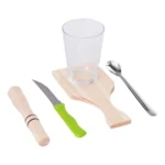 Conjunto Caipirinha Completo Kit 5 Peças Madefer Cor Marrom