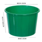 Kit 20 Copos Twister 500ml + 20 Baldes Pipoca 1,5l - Cinema Cor Verde bandeira