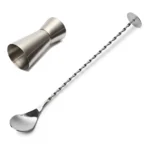 Kit Colher Bailarina Dosador Duplo P/ Bar Gin Whisky Drinks