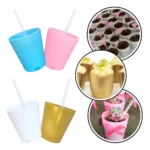 Kit 100 Copinho 25ml Brigadeiro De Colher Doce +100 Colheres