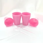 Kit 100 Copinho 25ml Brigadeiro De Colher Doce +100 Colheres