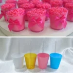 Kit 100 Copinho 25ml Brigadeiro De Colher Doce +100 Colheres