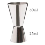 Kit Barman NLS Colher Bailarina Dosador Duplo Macerador Pá Gelo Inox NilosDecor