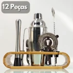 Kit Bartender Profissional Coqueteleira Aço Inox 12pçs Drink