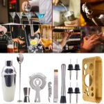 Kit Bartender Profissional Coqueteleira Aço Inox 12pçs Drink