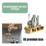 Kit Caipirinha Barman Coqueteleira Profissional Inox Drinks