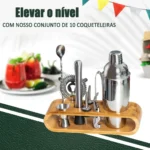 Kit Coqueteleira Inox Utensilios Barman Bar Para Caipirinha
