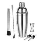 Conjunto De 6 Coqueteleiras Boston Profissionais, 750 Ml