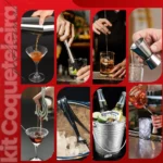 Coqueteleira Boston Bar Drinks Kit Barman Profissional