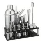 Kit Caipirinha Profissional 23 Peças Inox Coqueteleira 750ml