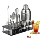 Kit 18 Caipirinha Profissional Coqueteleira 750ml Inox