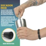 Kit Caipirinha Coqueteleira 500ml Drinks + Socador Macerador + Dosador 25/50ml De Bebidas Barman Bartender