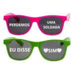 Kit 10 Óculos Noiva E Noivo Colorido Casamento Personalizado