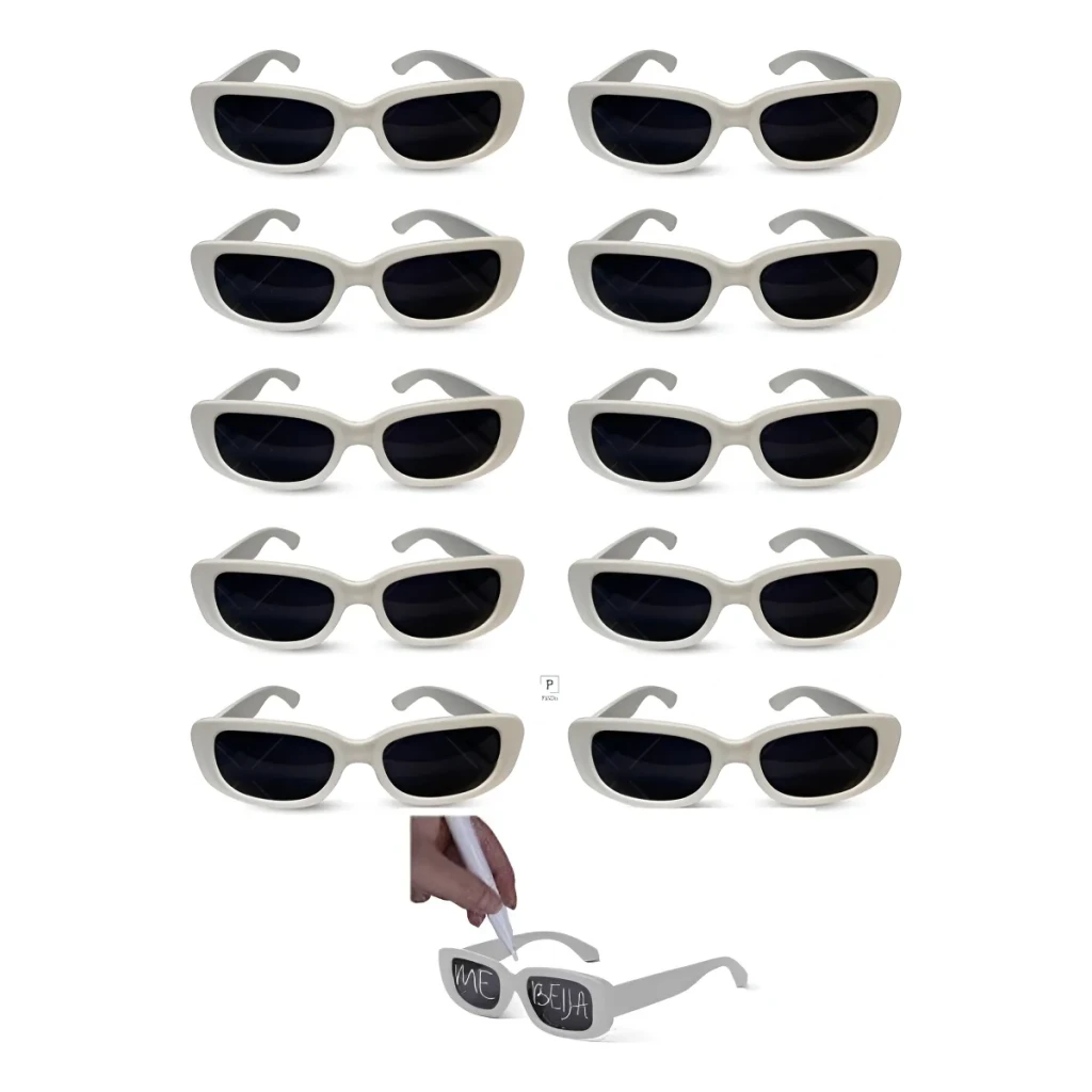 Kit 10 Óculos Retrô Festa Formatura Casamento Tiktok + Giz Kit 10 Óculos Retrô Festa Formatura Casamento Tiktok + Giz