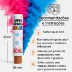 Kit 2 Bastão Fumaça Azul Rosa Verde Lilás Chá De Revelação