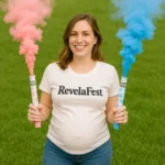 Kit 2 Bastão Fumaça Azul Rosa Verde Lilás Chá De Revelação