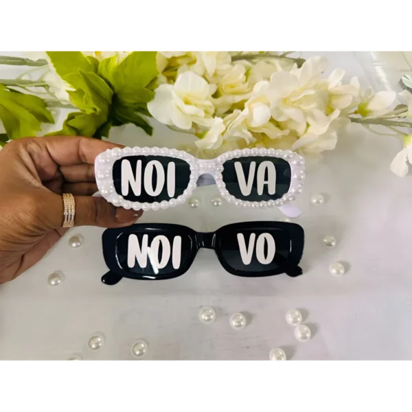 Kit 2 Óculos Casamento Pérola Festa Casamento Noiva Noivo