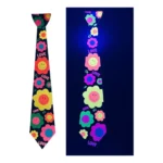 Gravata Neon Para Festas Baladas - Kit 30 Unidades