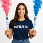 Kit 4 Bastão Fumaça Chá Revelação Azul Rosa Verde Lilás Show