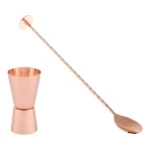 Kit Colher Bailarina Dosador Duplo Cor Cobre Rose Gin Drinks