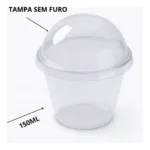 Copo 150ml Com Tampa Bolha Sem Furo Felicidade 50 Unidades Cor Copo Com Tampa
