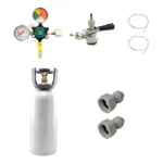 Kit Extração De Chopp Chopeira 1 Via Com Cilindro 3 Kgs Cor Cinza