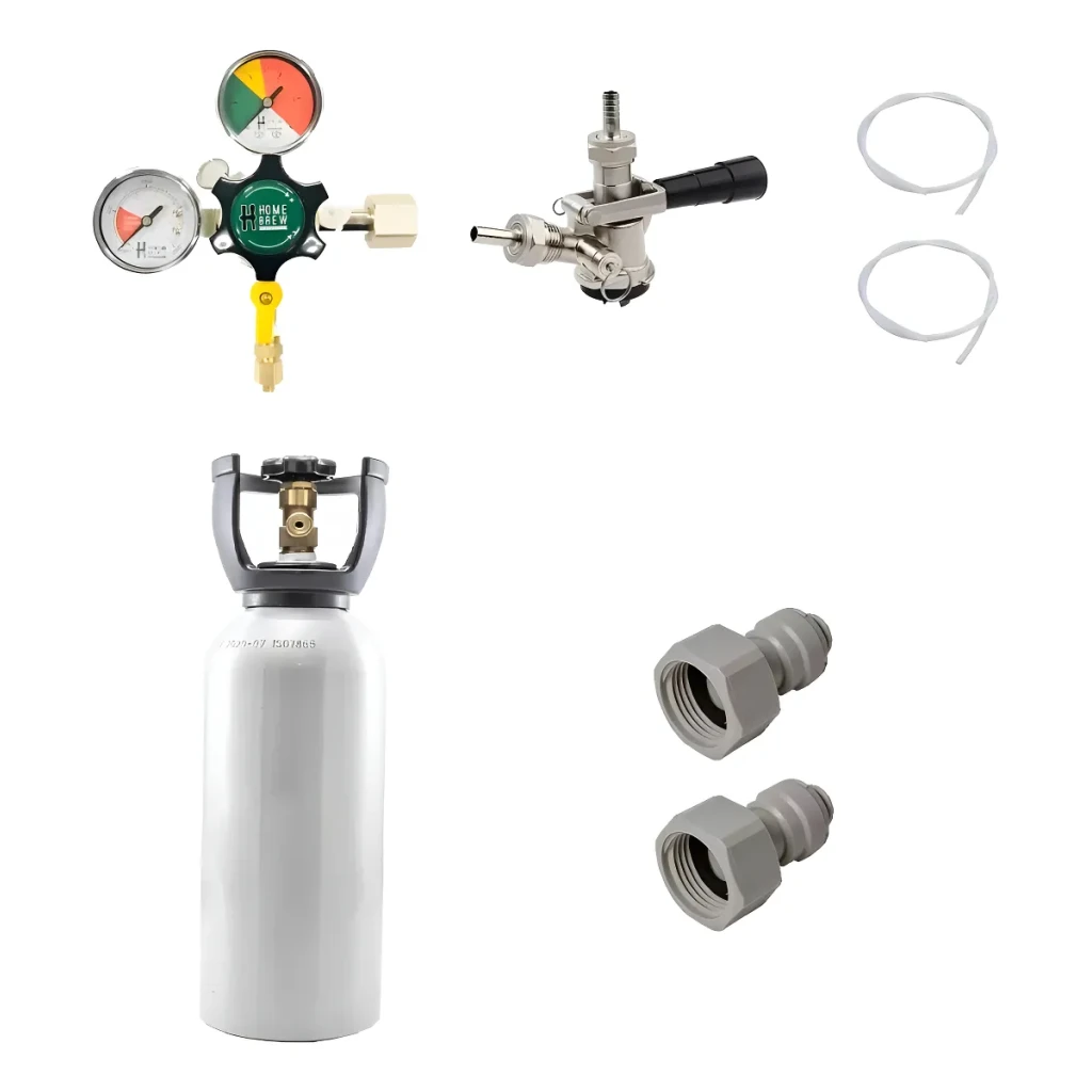 Kit Extração De Chopp Chopeira 1 Via Com Cilindro 3 Kgs Cor Cinza Kit Extração De Chopp Chopeira 1 Via Com Cilindro 3 Kgs Cor Cinza