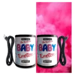 Kit C/2 Fumaça Colorida Lata Revelação Acionamento Eletrico