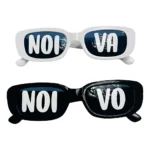 Kit 2 Óculos Personalizado Festa Retro Noivo Noiva Casamento