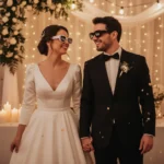 Kit 2 Óculos Noiva Noivo Festa Retro Casamento