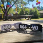 Kit 2 Óculos Festa Retro Noivo Noiva Casamento Personalizado