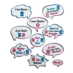 Plaquinha Para Fotos Festa Chá Revelação 10 Unidades