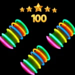 Pulseiras Neon Kit 100 Festa Tubo Balada Formatura Fluorescente Led