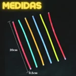 Pulseiras Neon Kit 100 Festa Tubo Balada Formatura Fluorescente Led