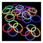Pulseiras Neon Kit 100 Festa Tubo Balada Formatura Fluorescente Led