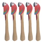 Socador Caipirinha Kit Com 5 Macerador Alho Drink Bebida Festa Cor Vermelha