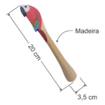 Socador Caipirinha Kit Com 5 Macerador Alho Drink Bebida Festa Cor Vermelha