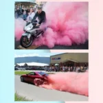 4 Tinta Pó Colorido Color Para Chá Revelação Rosa Ou Azul Cor 2 Azul + 2 Rosa