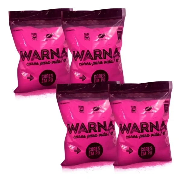 4 Tinta Pó Colorido Color Para Chá Revelação Rosa Ou Azul Cor 4 Rosa