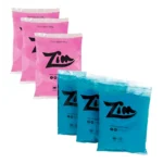 6 Tinta Em Pó Warna Pó Colorido Chá Revelação 3 Azul + 3 Rosa