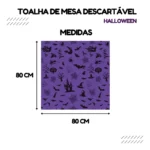Toalha Mesa Descartável Decoração Kit Festa Halloween 10 Pçs