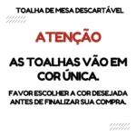 Kit Festa Toalhas Para Mesa Quadriculada Descartáveis 10 Un.