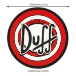 Kit Duff Simpsons Bar Mat + 4 Porta Copo Tapete Emborrachado
